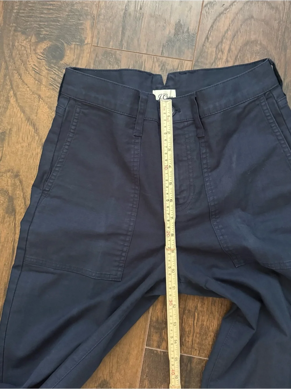 J. Crew Size 26T Navy Garment-Dyed Cargo Pant in Chino Twill Pants